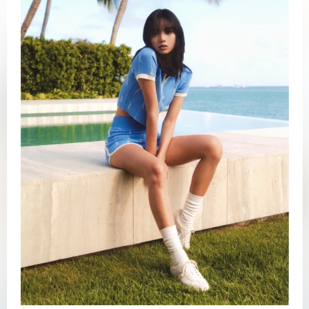 Kith | Blackpink’s Lisa In Mica Pique Logo Knit Short